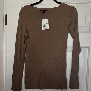 Forever 21 Tan Long Sleeve Tee